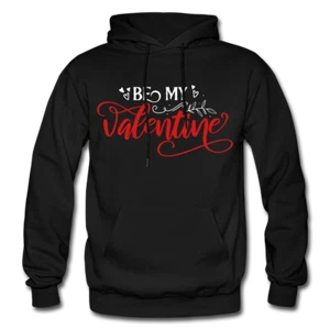 Sudadera con capucha Be My Valentine - mezcla pesada para adultos - San Valentín, regalos para amantes - Imagen 1 de 7