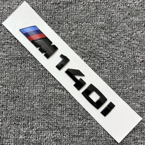 Gloss Black M140i Trunk Badge For BMW 1 Series F20 F21 M140i Rear Emblem M Power - Picture 1 of 4