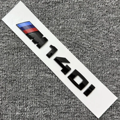 Insignia de maletero negro brillante M140i para BMW Serie 1 F20 F21 M140i emblema trasero M Power Foto 1 de 4