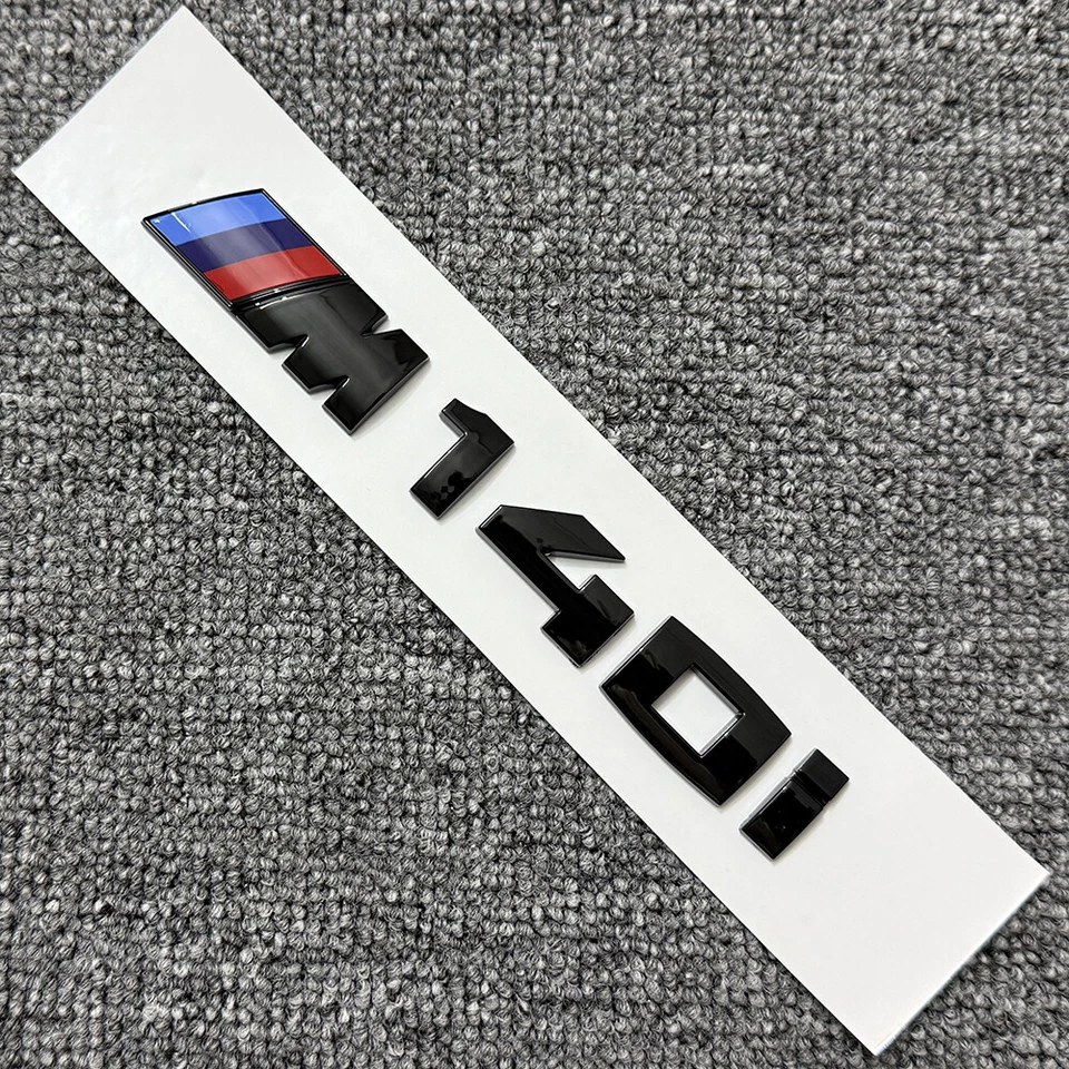 Insignia de maletero negro brillante M140i para BMW Serie 1 F20 F21 M140i emblema trasero M Power Foto 1 de 4