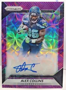 Alex Collins 2016 Panini Prizm PURPLE SCOPE Refractor RC Autograph Auto #d 41/99 - Picture 1 of 2