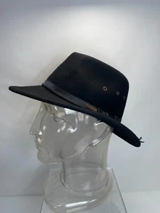 Pendleton 100% Wool Black Fedora Hat Unisex – Medium Size 7 - Picture 1 of 8