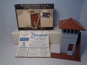 VINTAGE BACHMANN PLASTICVILLE SWITCH TOWER 1952 MODEL SW-2 w/DISNEY CONTEST !!! - Picture 1 of 14