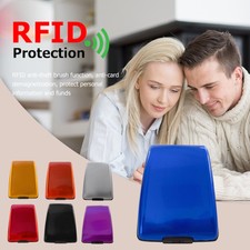 Aluminum Alloy RFID Bank Card Holder Men Women Wallet Business Card Case