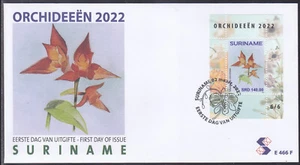 Surinam - Suriname Issue FDC 2022 (466F) Flowers - Orchids - Picture 1 of 1