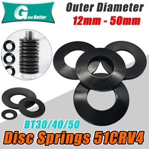 TB30/40/50 Belleville Spring Compression Washer Disc Springs 12mm-50mm,For Shaft - Picture 1 of 24