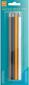 EZ Quilting Quilting Pencil Pack x4 - Grey Black Yellow White - from Simplicity - Picture 1 of 1