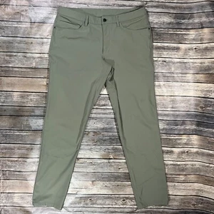 Lululemon ABC Classic Fit Warpstreme Pants 34x33 Beige Performance Chino M5426S - Picture 1 of 10