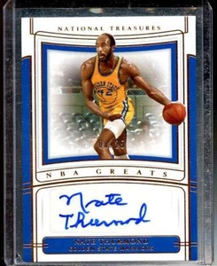 Nate Thurmond 2019-20 Panini National Treasures NBA Greats Auto #8/99 Warriors - Imagen 1 de 1