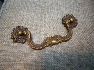 Gorgeous Bail Drop Drawer Pull Handle, Amazing Detailed 4" C2C,Overall 5-1/4. - Picture 1 of 6