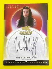 CZX Crisis on Infinite Earths Autograph NM-NN Nicole Maines as Nia Nal #102/130