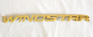 1999-2003 FORD "WINDSTAR" 24K GOLD PLATED EMBLEM NAME - XF2Z1642528AA - Picture 1 of 2