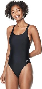 Speedo Women's Swimsuit One Piece Prolt Super Pro Solid Adult - Black - 6/32 - Picture 1 of 4
