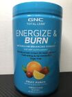 GNC Total Lean Energize and Burn Fruit Punch Powder 9.7 OZ EXP 03/2022