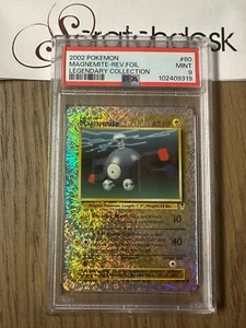 PSA 9 - Pokemon MAGNEMITE 80/110 Reverse Holo - COLLEZIONE LEGGENDARIA - Fuochi d'artificio - Foto 1 di 2