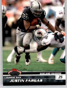 Tarjeta base Stadium Club Justin Fargas 2008 NFL PWE Raiders #46 - Imagen 1 de 2