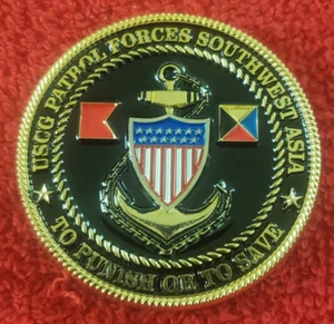 US COAST GUARD SOUTHWEST ASIA CHALLENGE COIN (USCG ARMY NAVY CHP USMC - Foto 1 di 2