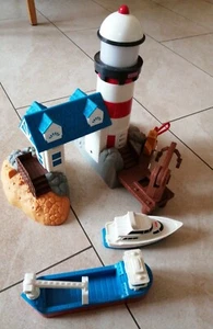   GEOTRAX  FISHER PRICE Hafen (Harbor), Boot (J9520), Ship Boat/Kran gebraucht  - Bild 1 von 13