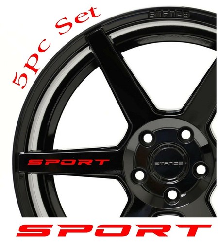 SPORT Decal Sticker Wheels Rims Racing Sport car Sticker Emblem logo ...