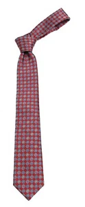 Corbata de niño - joven - joven - patrón rojo para formales de boda escolar - Imagen 1 de 2