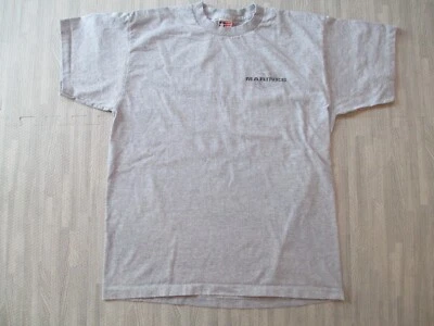 Vintage 90s Single Stitch T Shirt Mens Large Grey US Marines Pain Weakness Body - Image 1 of 4