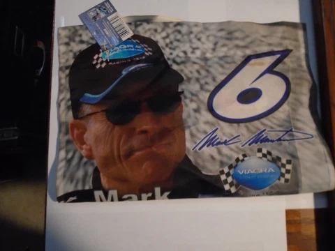 HIREV DIE-CUT MINI FLAG,#6 MARK MARTIN,NASCAR ITEM # 06847,17" X 12",VIAGRA TEAM Cover