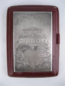 Peso 112g URSS Moscú Bolshoi Theater PLATA 875 cubierta de placa para bloc de notas - Imagen 1 de 12