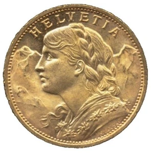 20 Franken Goldmünze Vreneli  1926 Schweiz  - seltener Jahrgang, prägefrisch0648 - Bild 1 von 2