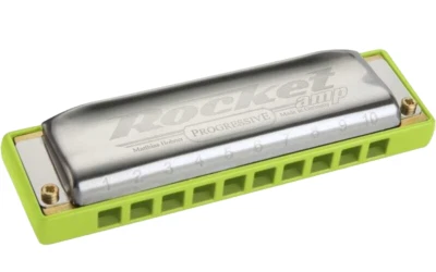 Hohner Armonica a Bocca Rocket Progressive Amp C in Do Ance Ottone Amplificabile - Immagine 1 di 4