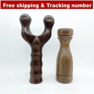 2Pcs Wooden Tool Set THAI TOK SEN Device Relieve Pain Aches Body - Bild 1 von 12