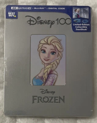 Frozen Steelbook 4K Ultra HD + Blu-Ray + Digital Disney100 Brand New Sealed Foto 1 de 4