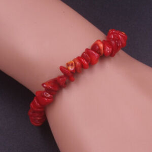 Gemstone 5-8mm Chip Beads Stretchy Bracelet Reiki Chakra Fashion Jewelry w01