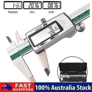 AU Vernier Caliper Electronic Digital Caliper 150mm Stainless Steel LCD Fraction - Picture 1 of 11