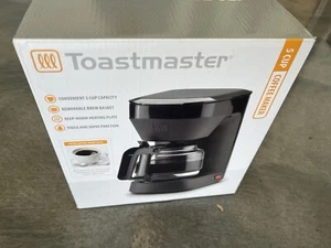 Toastmaster Black 5 Cup Coffee Maker Glass Carafe Pause And Serve Function - Picture 1 of 1