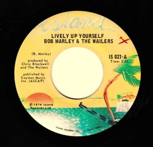 BOB MARLEY & THE WAILERS LIVELY UP YOURSELF 1974 REGGAE ISLAND RECORDS 45 - Imagen 1 de 1