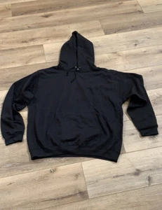 Weiches schwarzes Sweatshirt aus Baumwolle mit Kapuze XXXL  - Bild 1 von 1