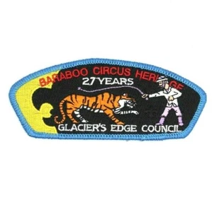 2013 Baraboo WI Circus Heritage 27 Years CSP Glacier's Edge Patch Boy Scouts BSA - Picture 1 of 2