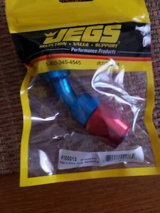 Jegs Performance Products 45 Hose End .10AN Red & Blue New in package  - Bild 1 von 3