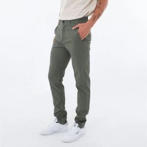 Hurley Herren Worker Icon Slim Fit Hose Größe 38 Grün Neu mit Etikett - Bild 1 von 7