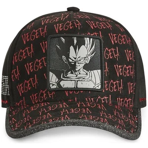 Capslab Vegeta TAG VEG Dragon Ball Curved Brim Adjustable Baseball Hat Cap Black - Picture 1 of 5
