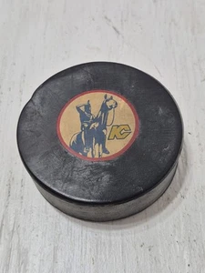 Vintage Kansas City Scouts CCM Converse Official Art Ross Hockey Puck NHL - Bild 1 von 4