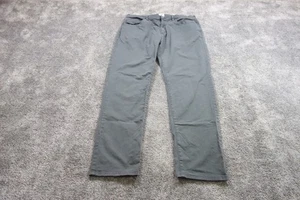 Pantalones de pedernal y yesca para hombre 36x32 gris chino calce cónico sarga elástica - Imagen 1 de 8