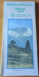 Wallowa-Whitman National Forest, Oregon, Pacific NW Region, USFS 1990 TOP - Bild 1 von 2
