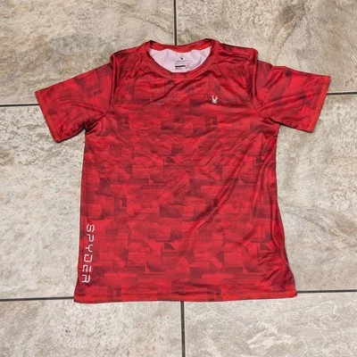 Camiseta Spyder Boys XL Roja Rendimiento Atlético H20 Surf UPF Absorbente Manga Corta Foto 1 de 4
