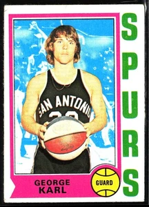 1974-75 Topps George Karl #257 Rookie RC HOF - Picture 1 of 2