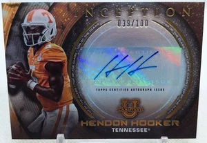 HENDON HOOKER 2023 BOWMAN INCEPTION TOP OF CLASS #039/100 AUTÓGRAFO  - Imagen 1 de 3