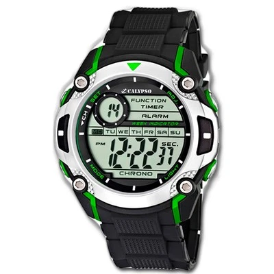 Calypso Herren Uhr K5577/3 Kunststoff PUR Armbanduhr Digital schwarz UK5577/3 - Bild 1 von 4