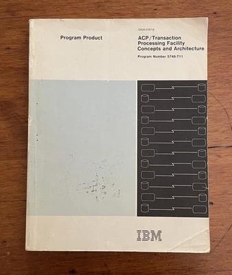 1979 IBM Airline Control Program (ACP) Transaction Processing Facility Manual - Image 1 of 4