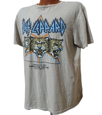 Camiseta Def Leppard Manchester Apollo Theatre Bronceada Para Hombre Talla L Usada Foto 1 de 4