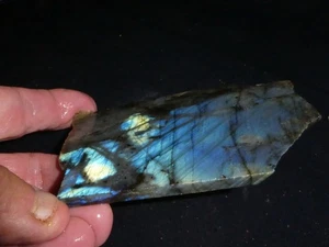 Labradoritplatte--5" x 3 5/8" grob -Kabbel-Display-Sammeln- - Bild 1 von 3